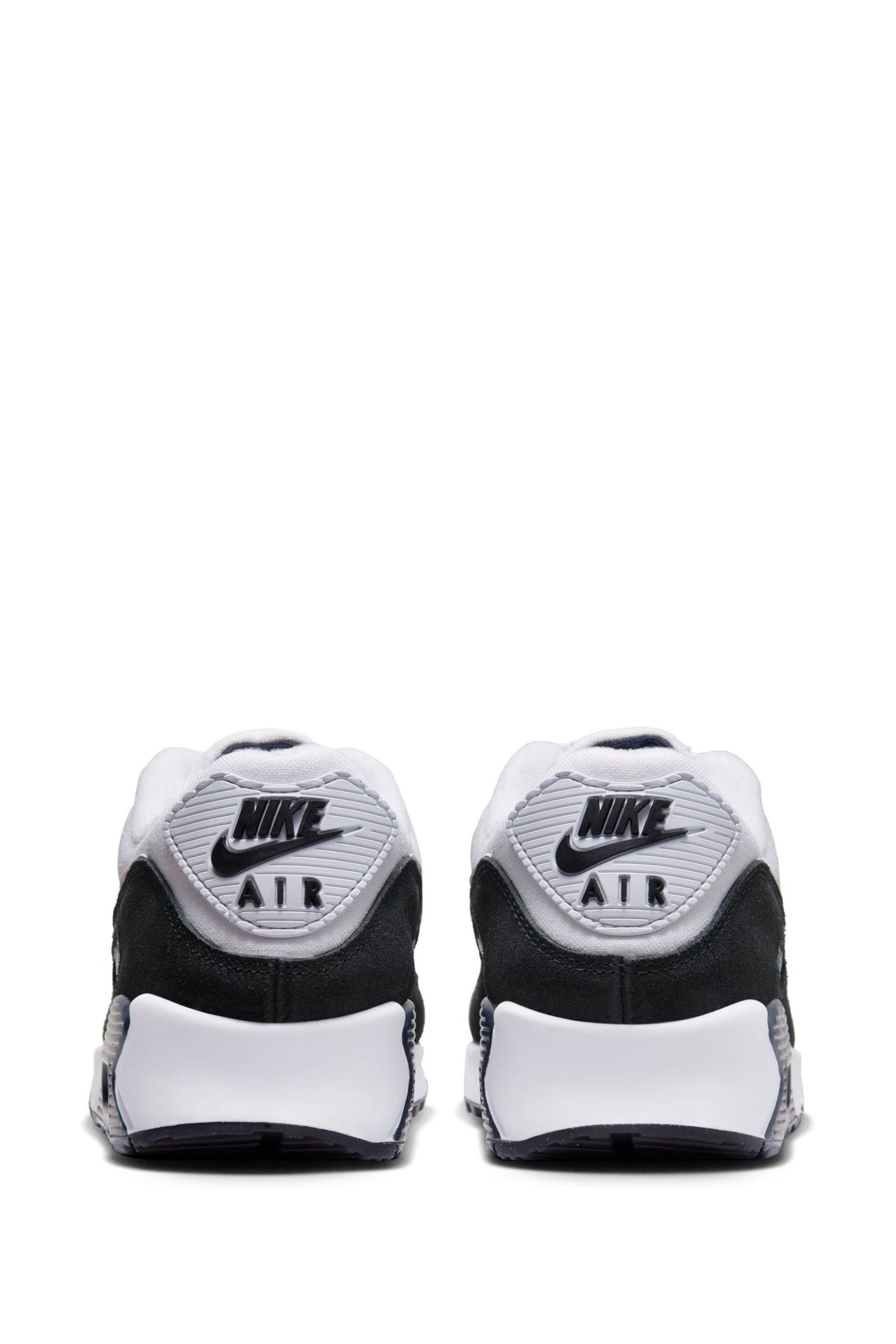 Nike Grey/Black Air Max 90 Trainers - Image 7 of 10