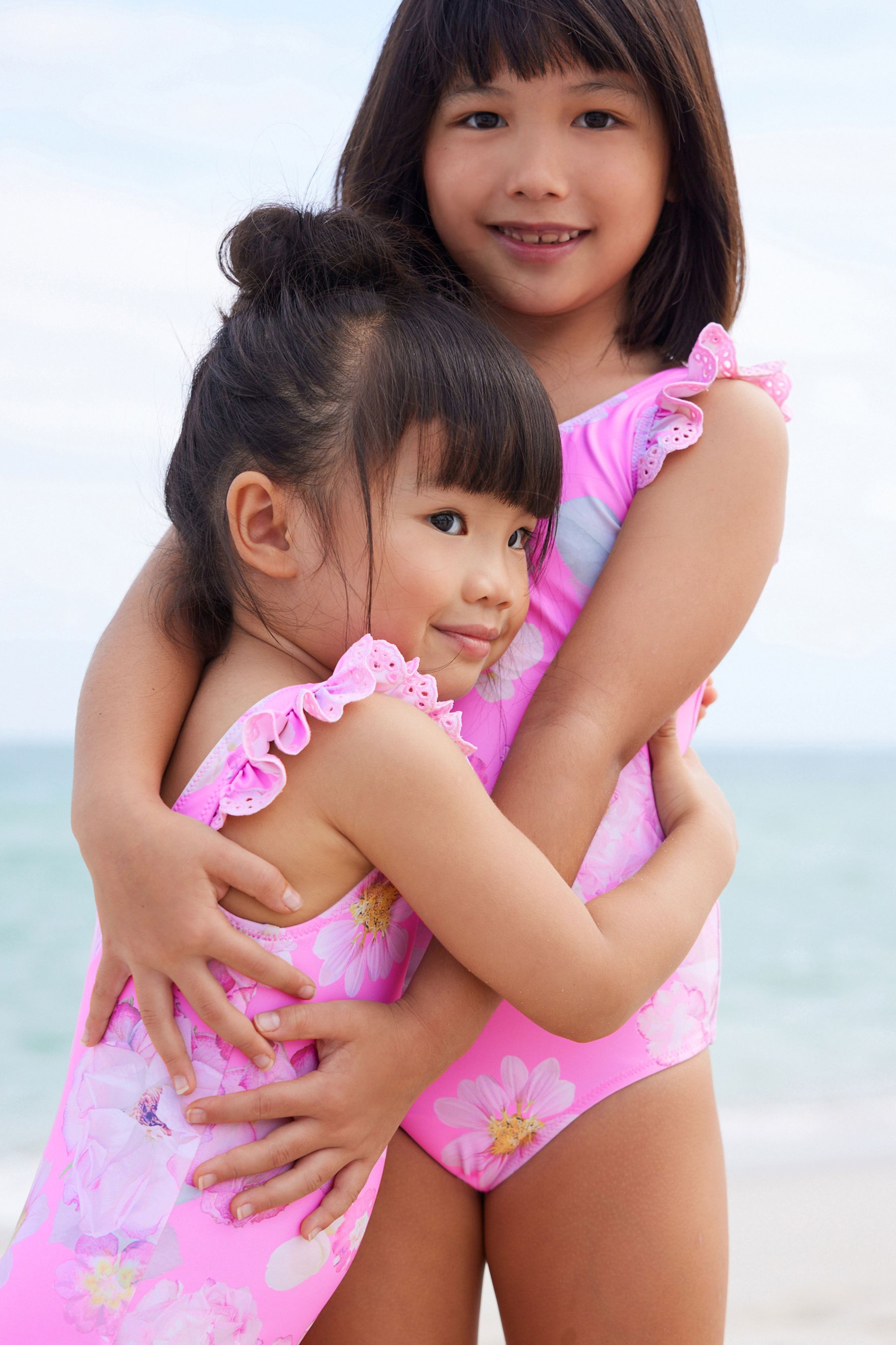 Frill sleeve swimsuit sales