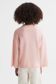 Reiss Pink Afi Junior Wool Blend Motif Jumper - Image 5 of 6