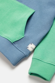 Joules Alistair Blue Boys' Quarter Zip Sweatshirt - Image 4 of 5