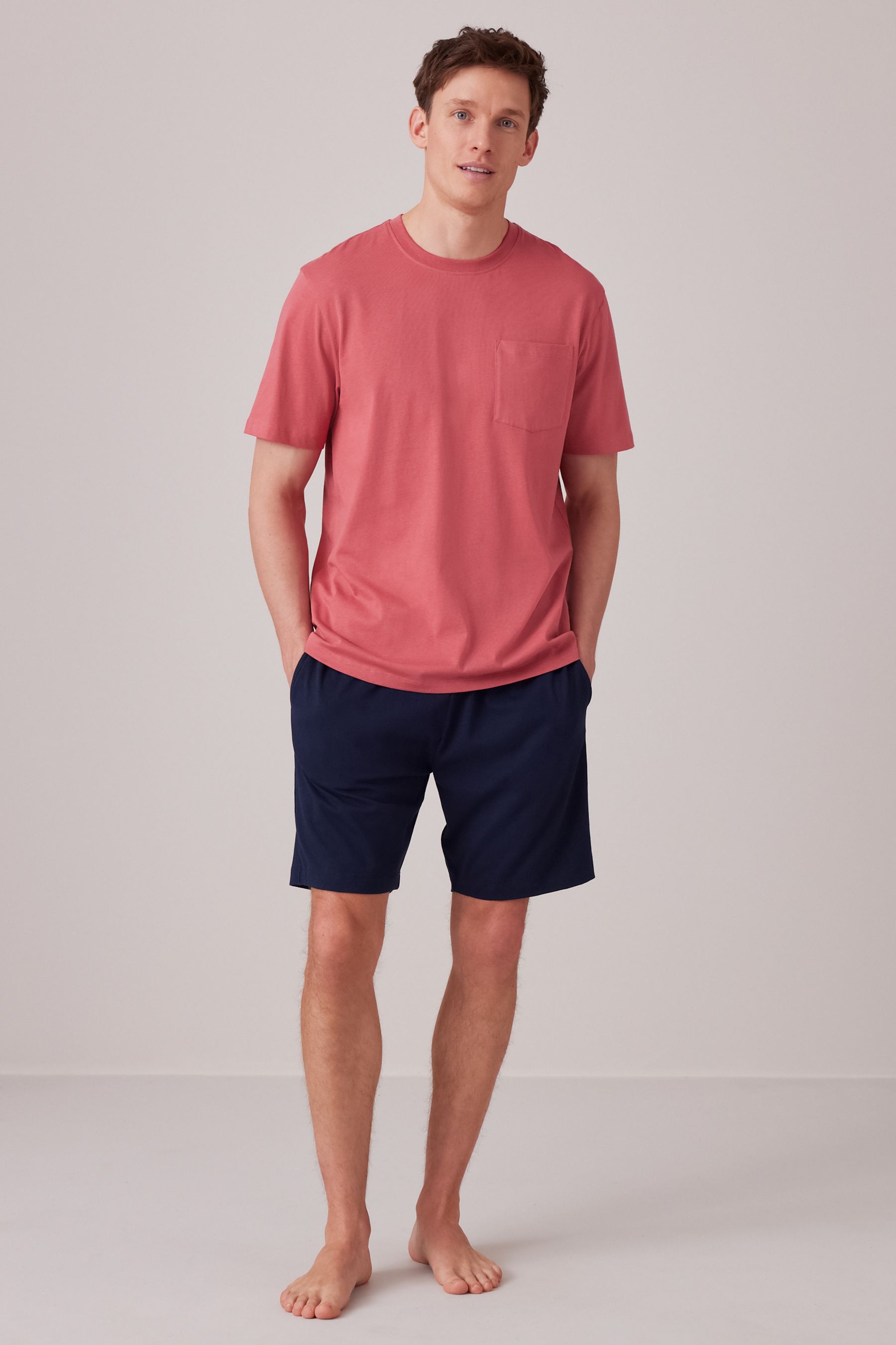 Cotton pyjama shorts set best sale