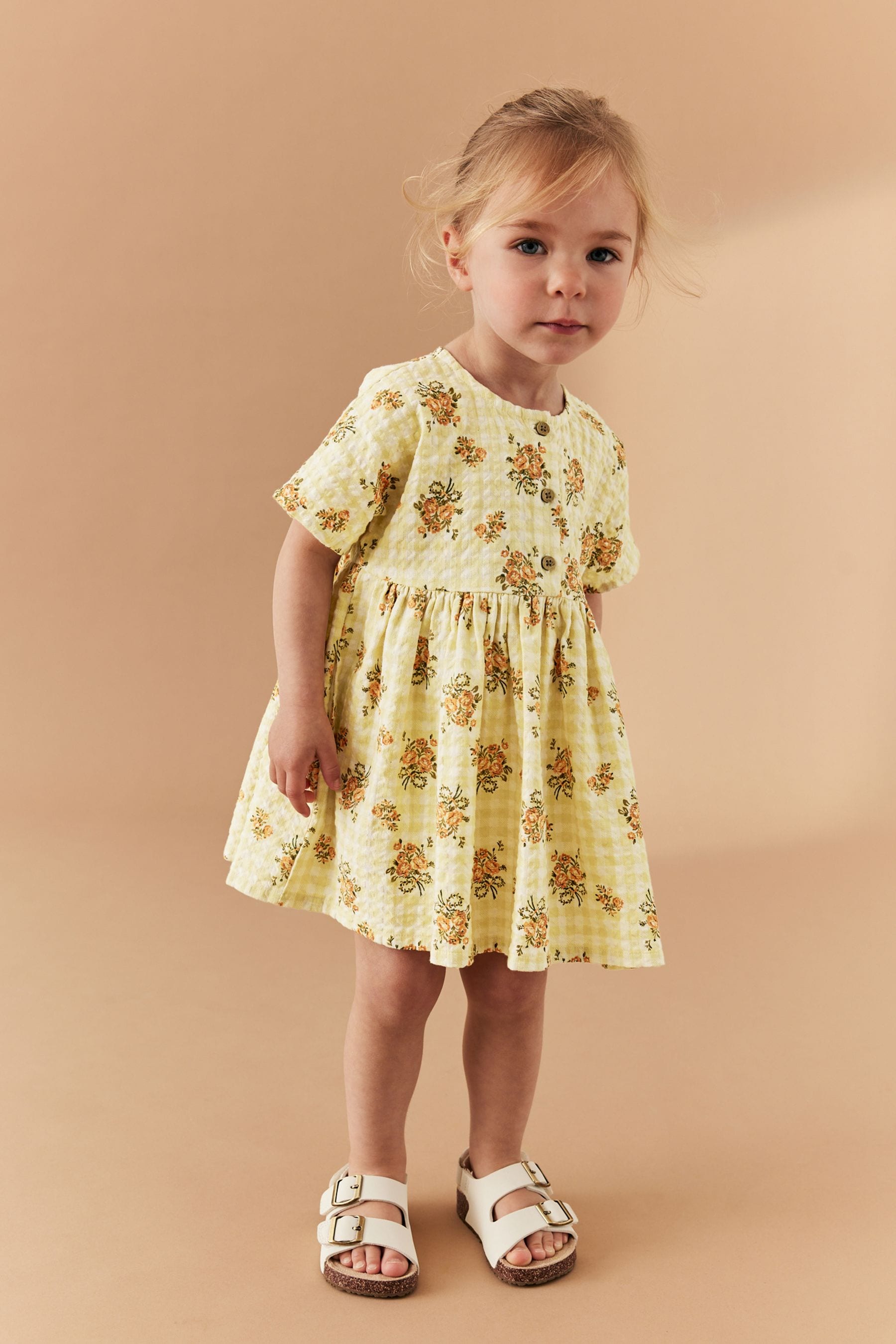 Next yellow gingham dress cheap