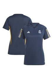 adidas Blue Real Madrid Training Jersey Womens - Image 1 of 3