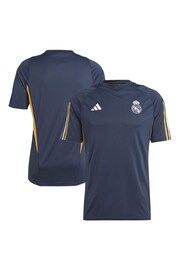 adidas Blue Real Madrid Training Jersey - Image 1 of 3