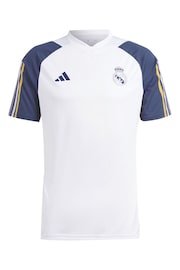 adidas White Real Madrid Training Jersey - Image 2 of 3
