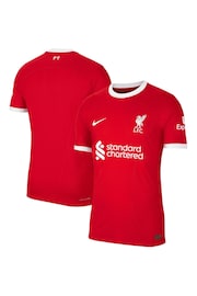 Nike Red Blank Liverpool Home Match Shirt 2023-24 - Image 1 of 3