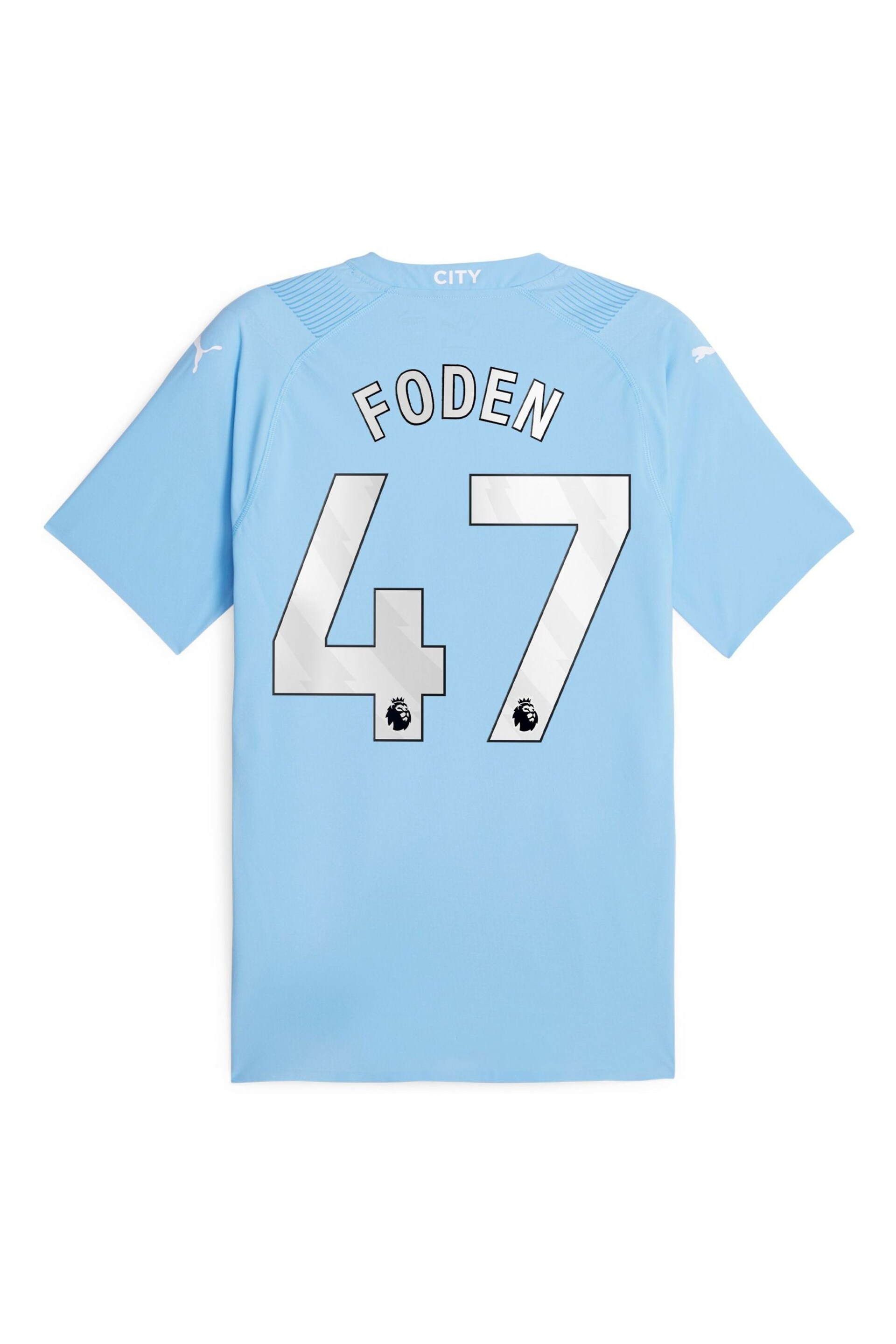 Puma Blue Foden - 47 Manchester City Home Authentic Shirt - Image 3 of 3