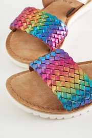 Rainbow Leather Woven Sandals - Image 5 of 5