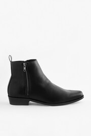 Black EDIT Zip Chelsea Boots - Image 3 of 8