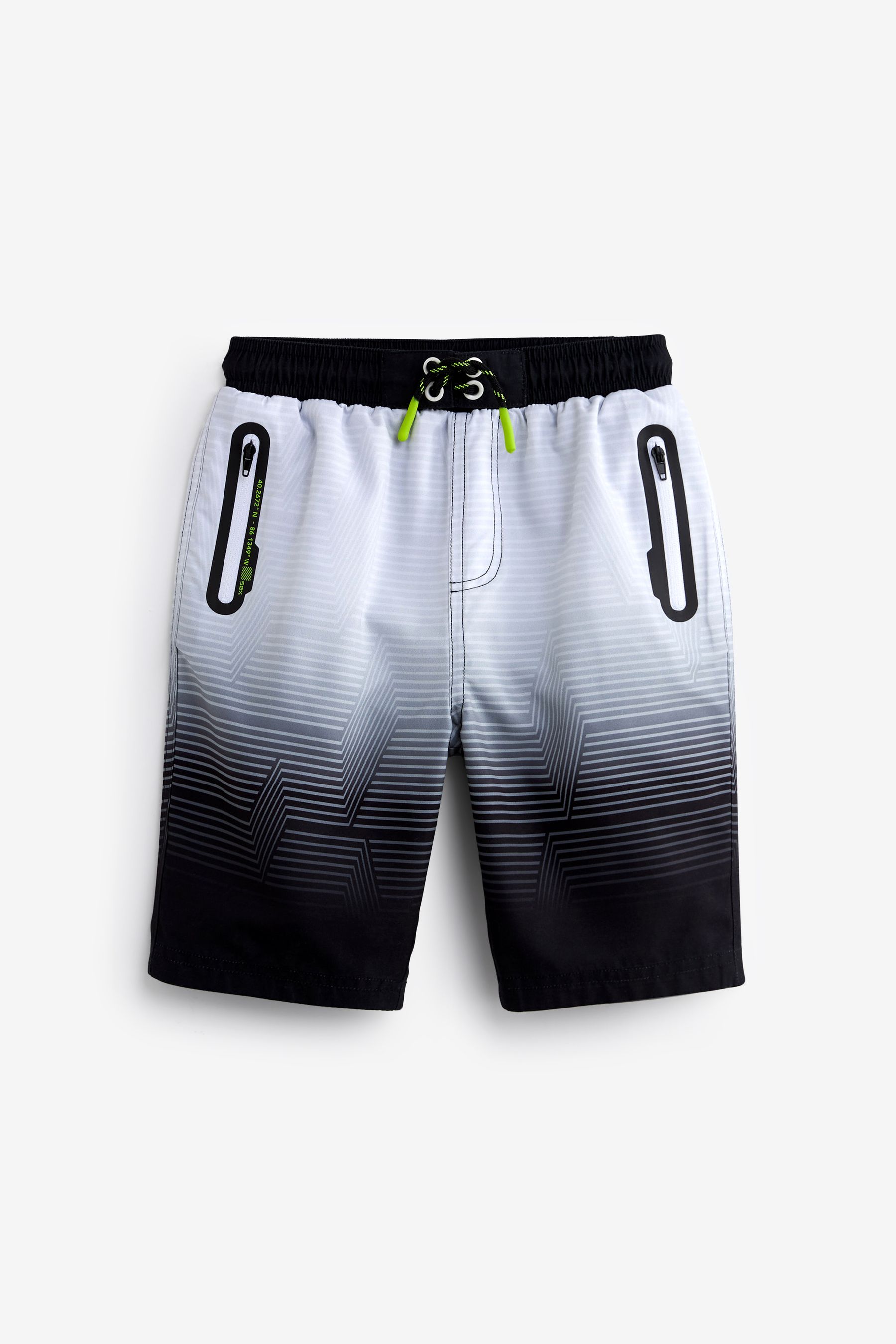 Buy Black White Board Swim Shorts 3 16yrs from Next Canada