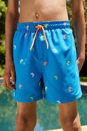 Cobalt Embroidered Printed Swim Shorts (3mths-16yrs) - Image 1 of 8