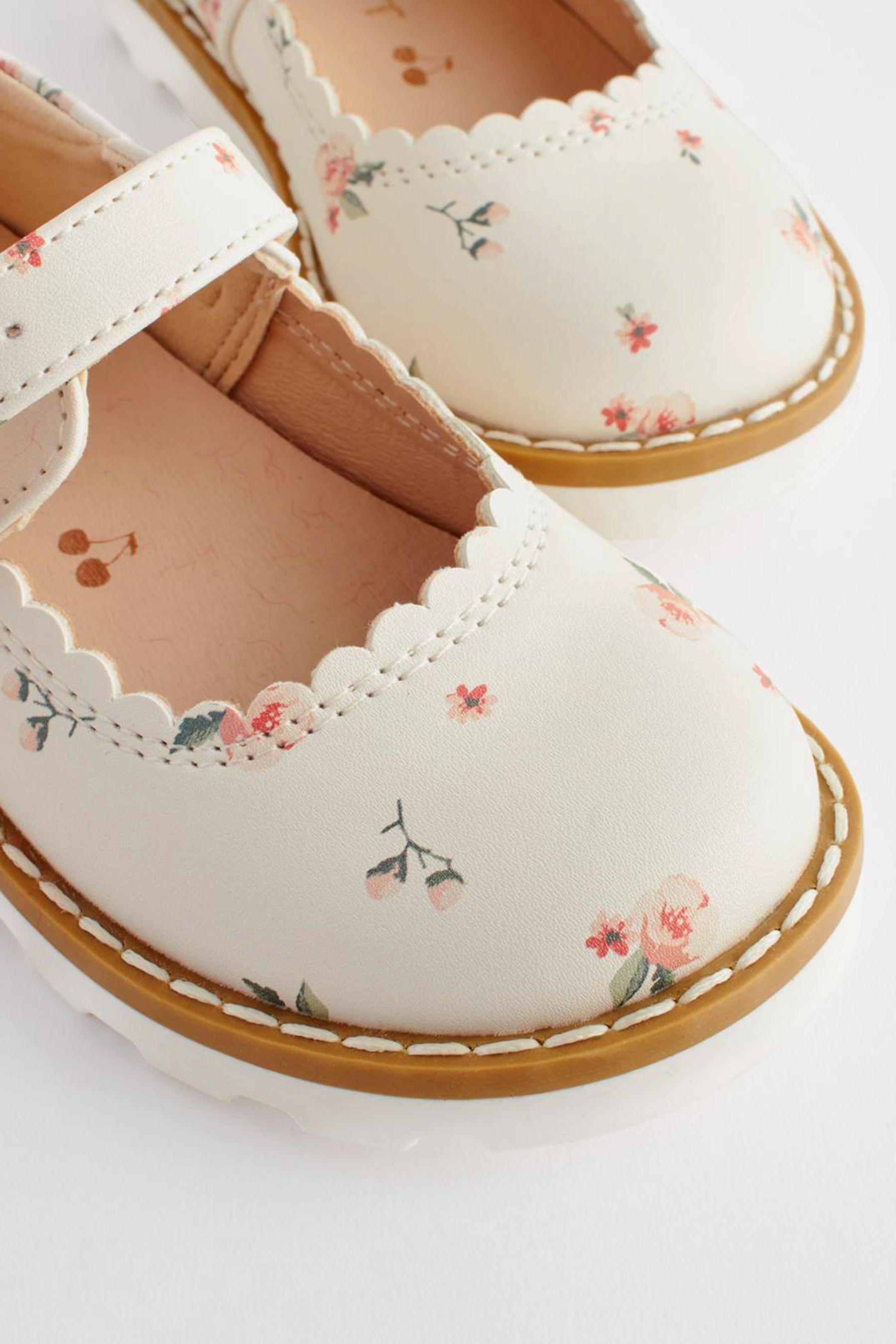 Buy White Floral Mary Jane Shoes from the Next UK online shop