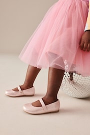 Pink Standard Fit (F) Mary Jane Occasion Shoes - Image 2 of 9