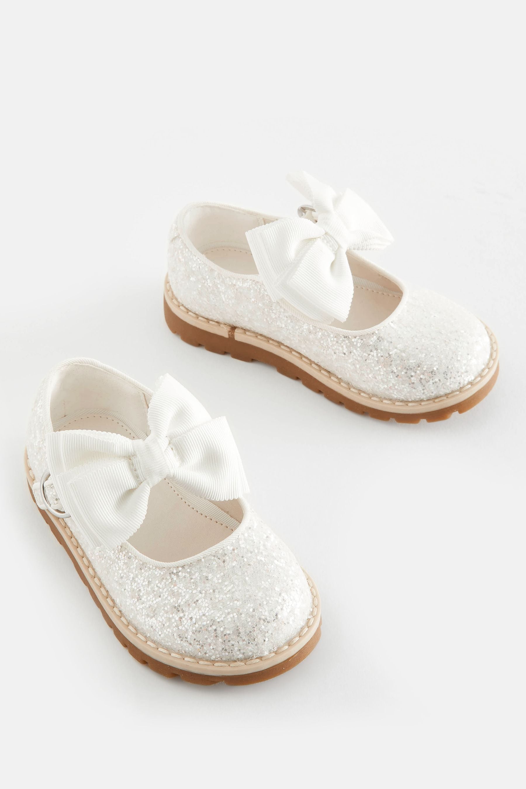 Glitter bow shoes on sale