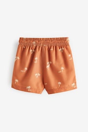 Rust Palm Printed Swim Shorts (3mths-16yrs) - Image 5 of 6
