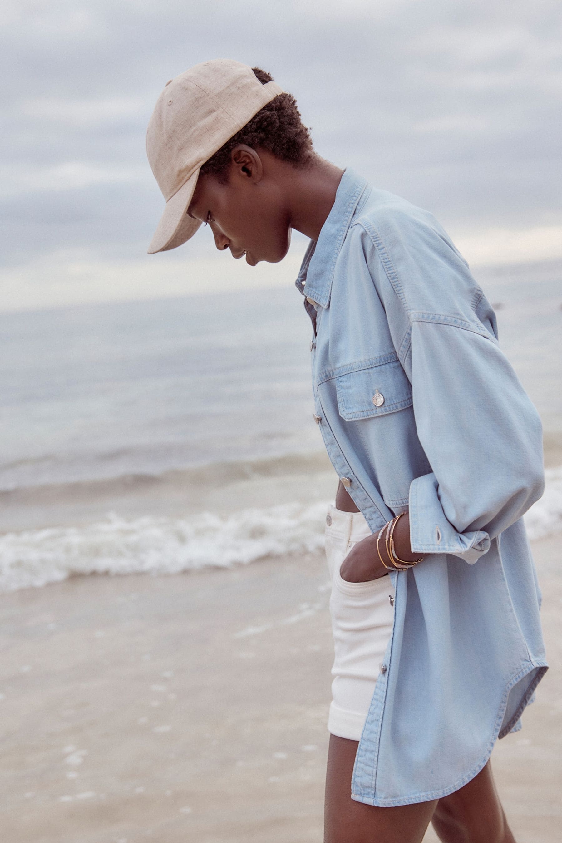 Bleach denim shirt clearance