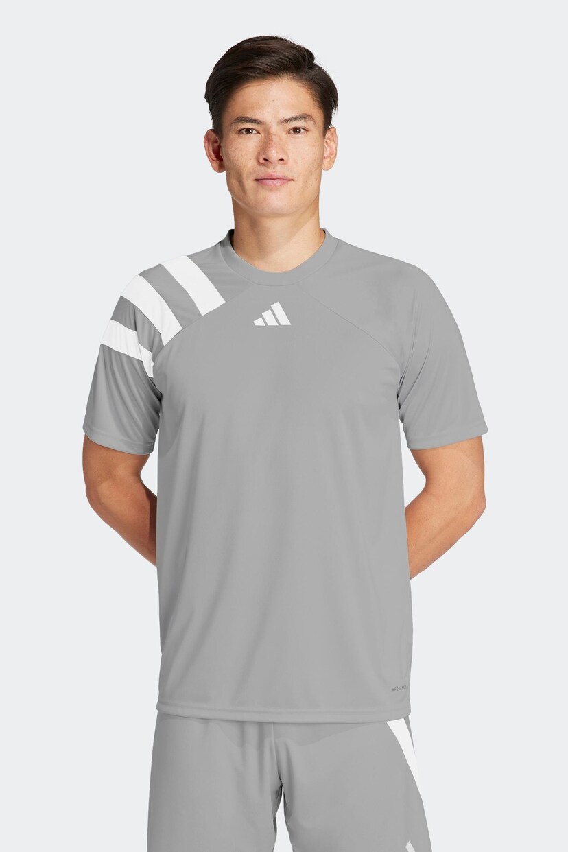 adidas Grey Fortore 23 Jersey - Image 1 of 9
