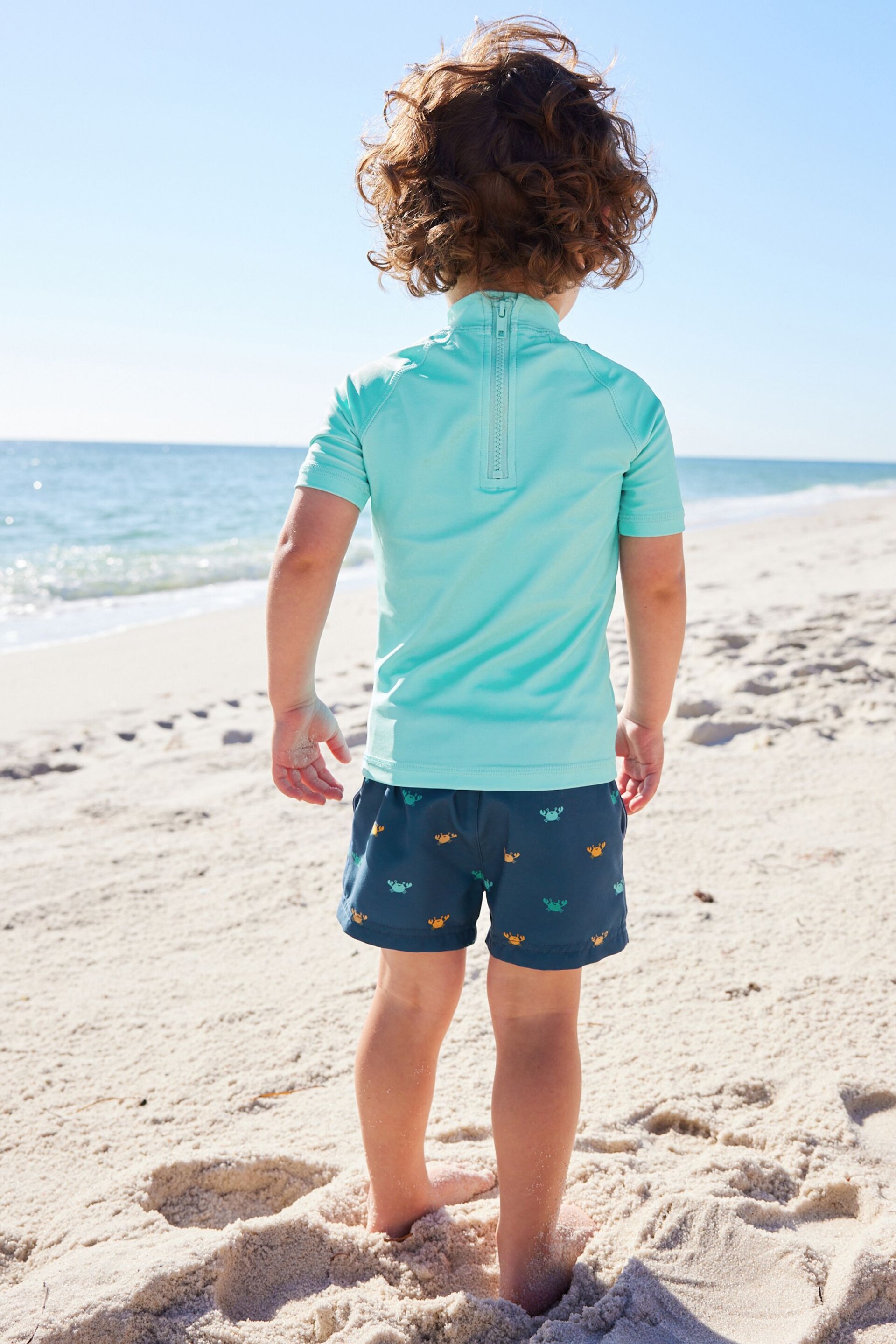 Blue Crab Sunsafe Top and Shorts Set (3mths-7yrs) - Image 2 of 8