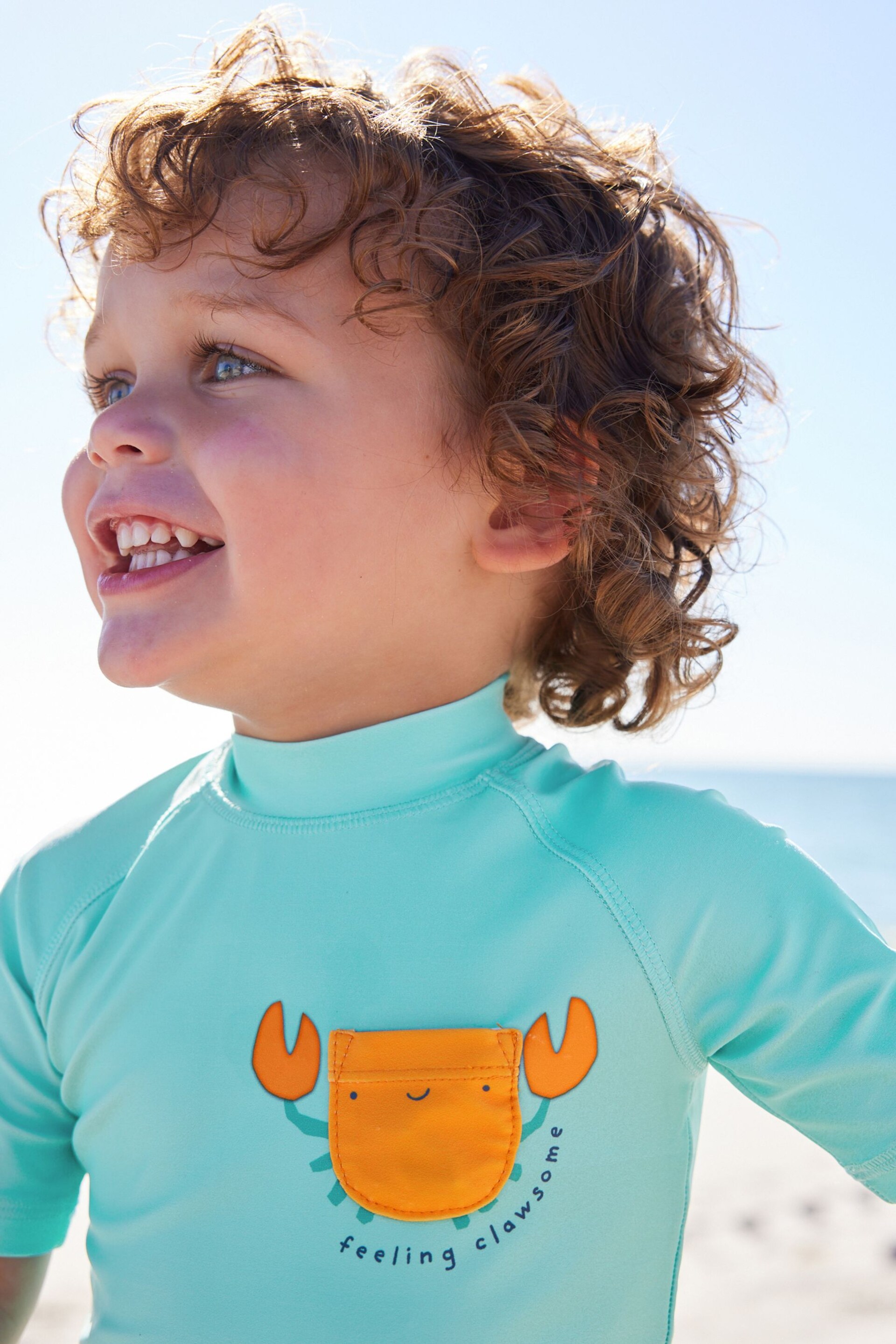 Blue Crab Sunsafe Top and Shorts Set (3mths-7yrs) - Image 5 of 8