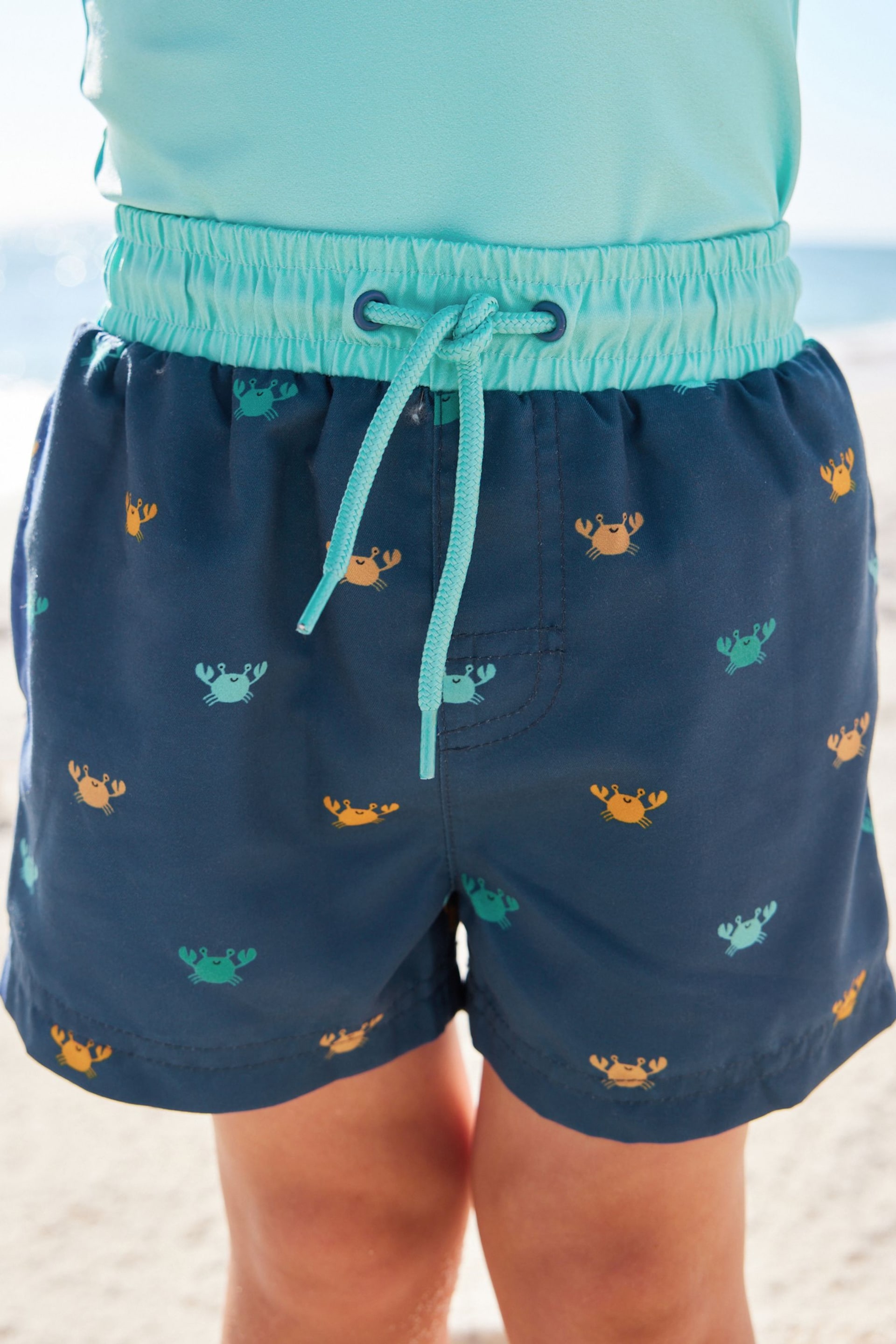 Blue Crab Sunsafe Top and Shorts Set (3mths-7yrs) - Image 6 of 8