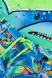Green Rainbow Shark Sunsafe Top and Shorts Set (3mths-7yrs) - Image 7 of 8