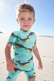 Mint Whale Sunsafe All-In-One Swimsuit (3mths-7yrs) - Image 1 of 9