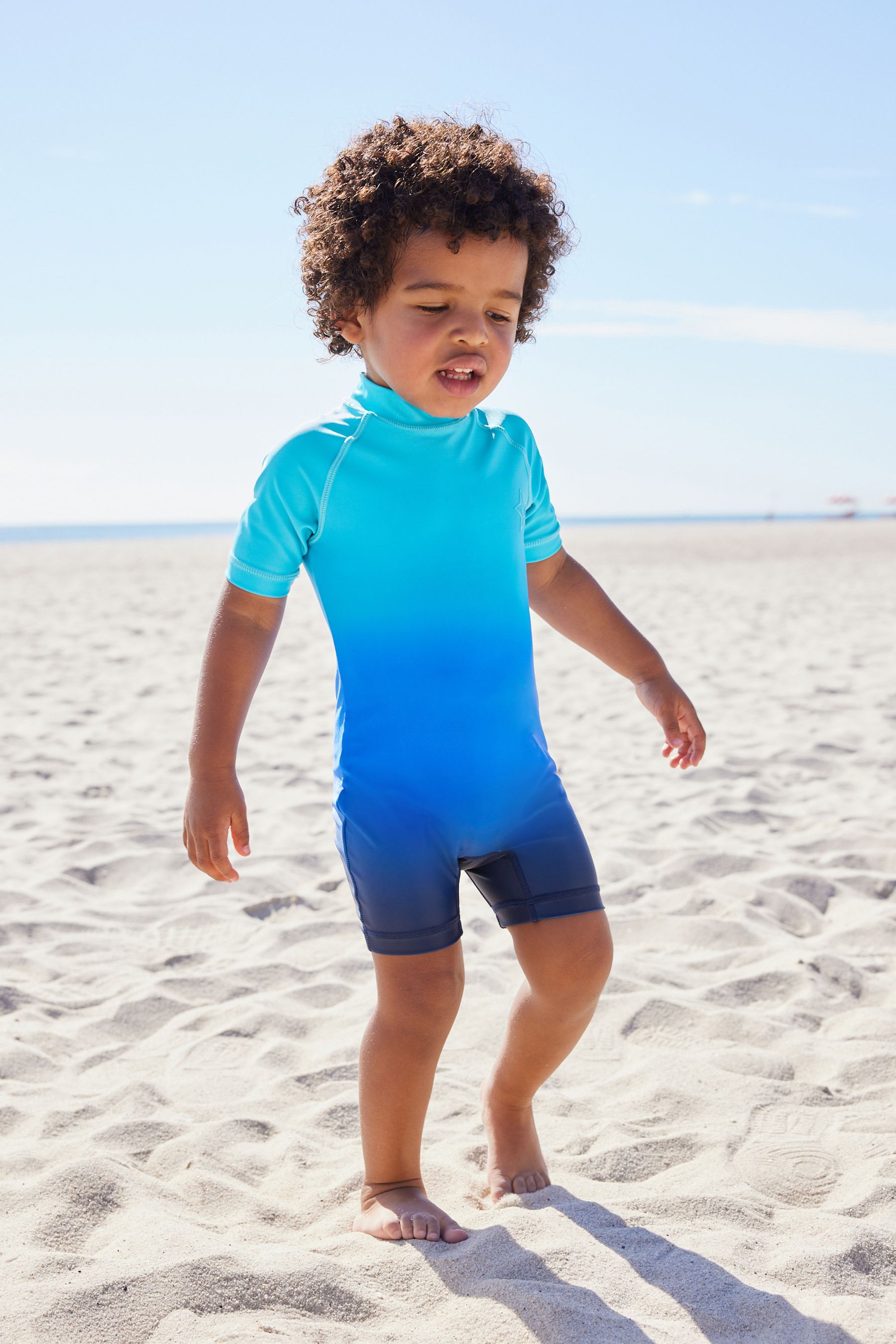 Buy Blue Ombre Sunsafe All In One Swimsuit 3mths 7yrs from the Next UK online shop
