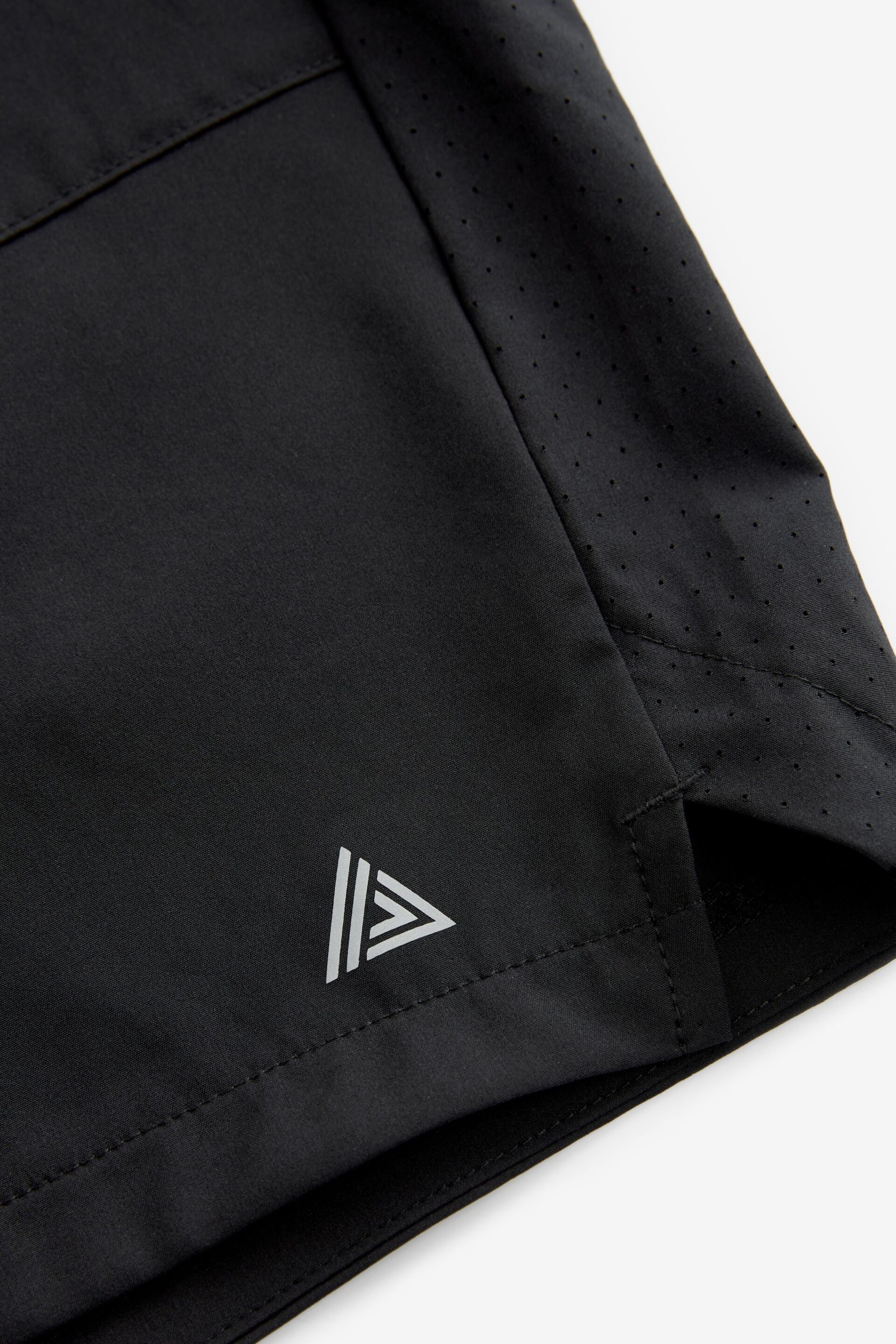 Black 5 Inch Active Gym Sports Shorts - Image 6 of 7