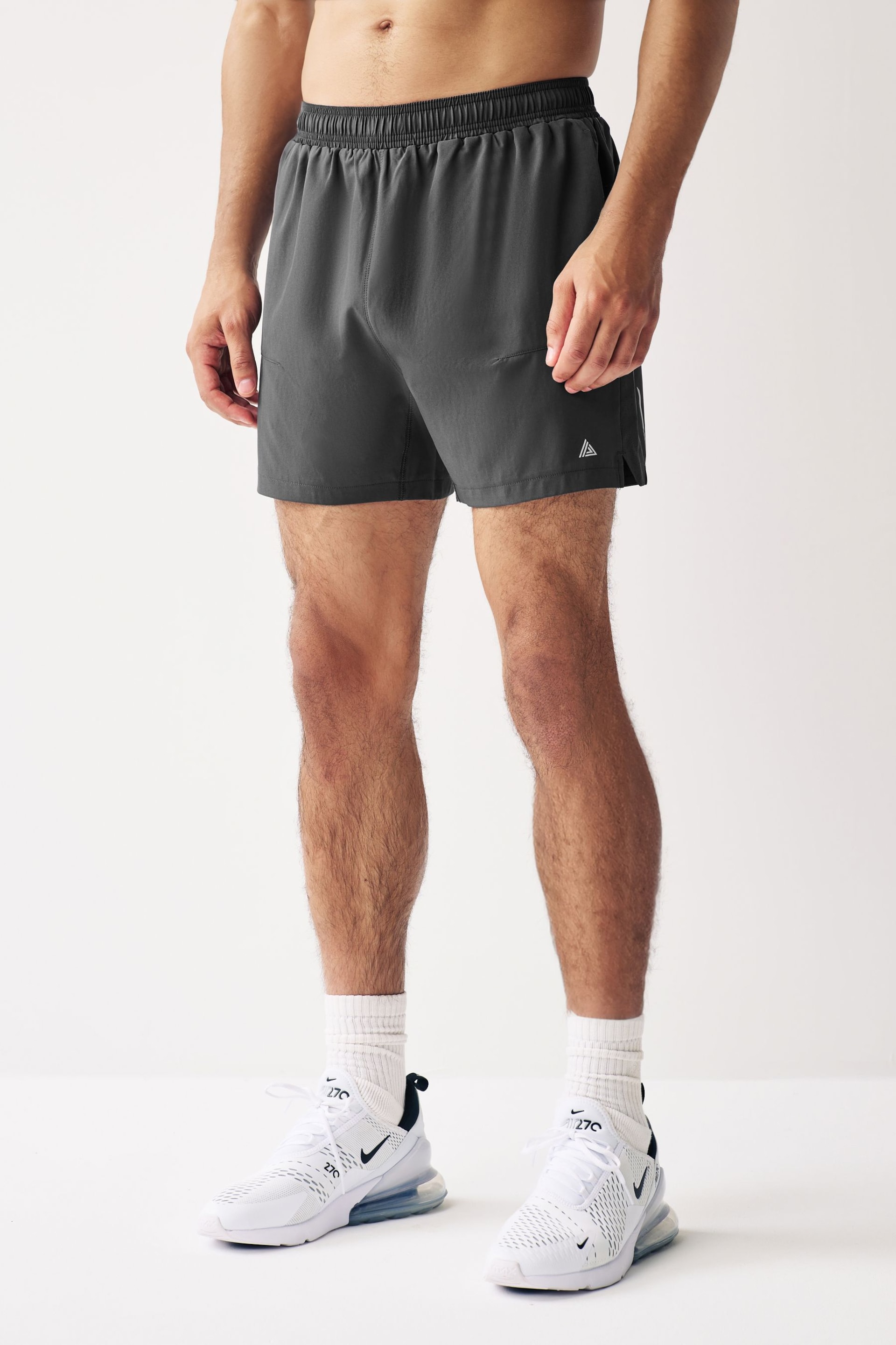 Slate Grey 5 Inch Active Gym Sports Shorts - Image 1 of 7