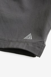 Slate Grey 5 Inch Active Gym Sports Shorts - Image 7 of 7