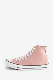 Converse Light Pink Chuck Taylor All Star High Trainers - Image 2 of 9