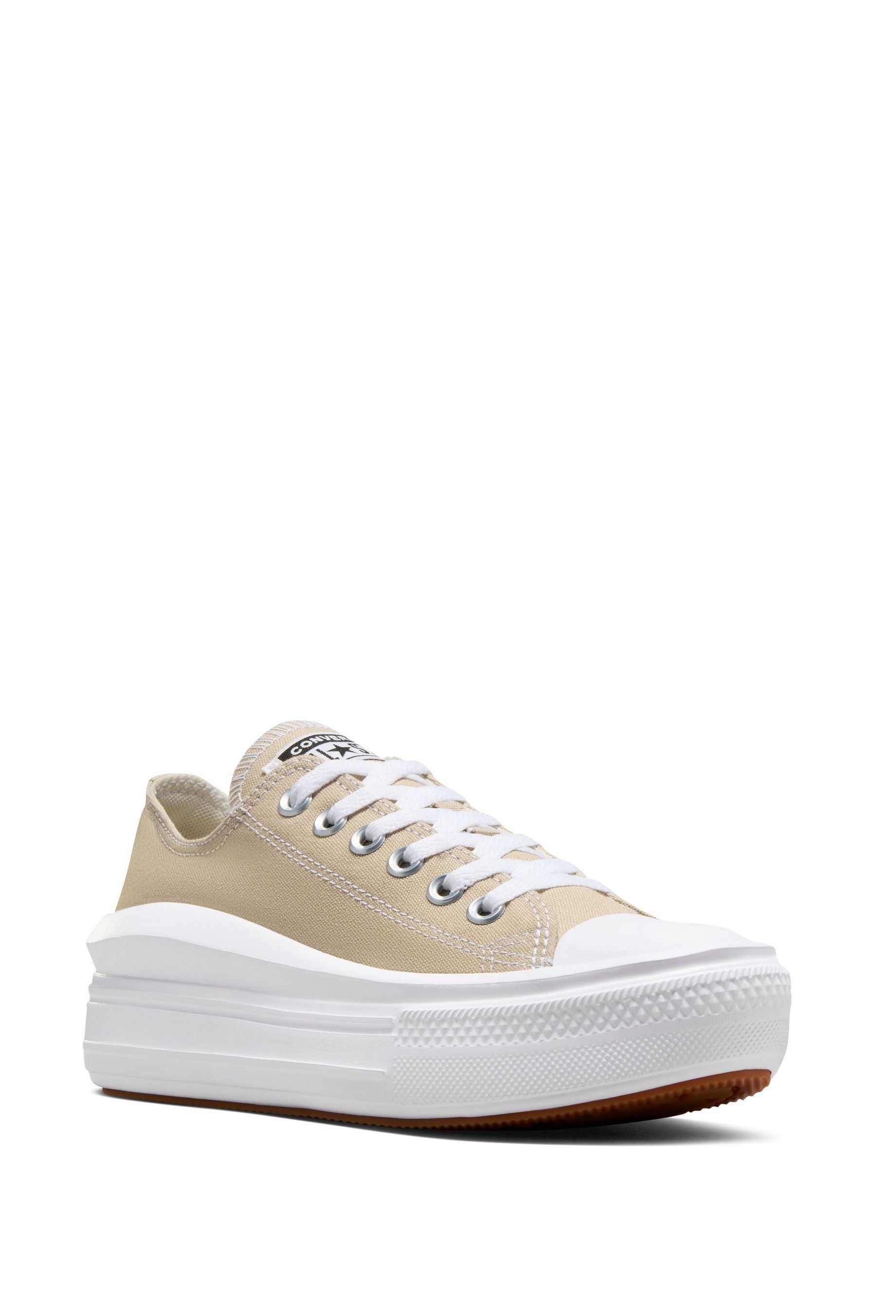 Buy Converse Beige All Star Move Chuck Ox Platform Trainers from Next Luxembourg
