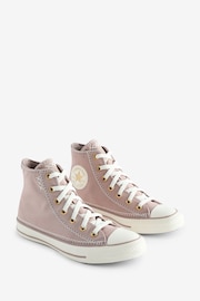 Converse Neutral Chuck Taylor All Star High Top Trainers - Image 3 of 9
