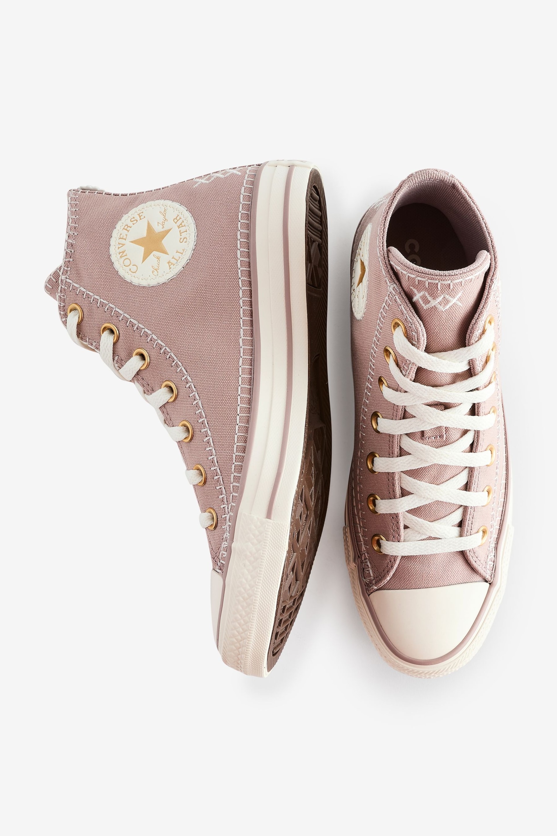 Converse Neutral Chuck Taylor All Star High Top Trainers - Image 9 of 9
