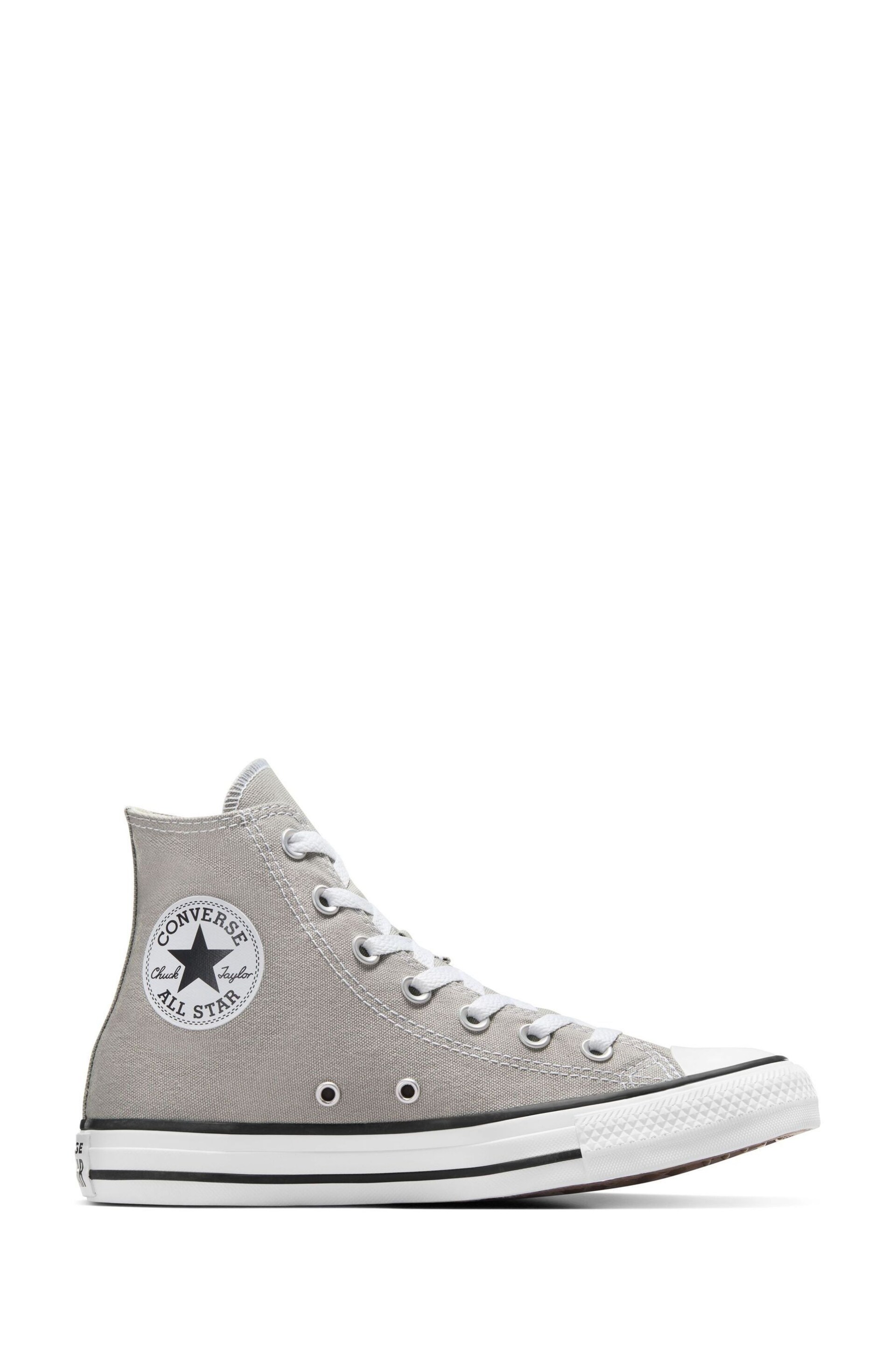 Converse Grey Chuck Taylor All Star Trainers - Image 1 of 7