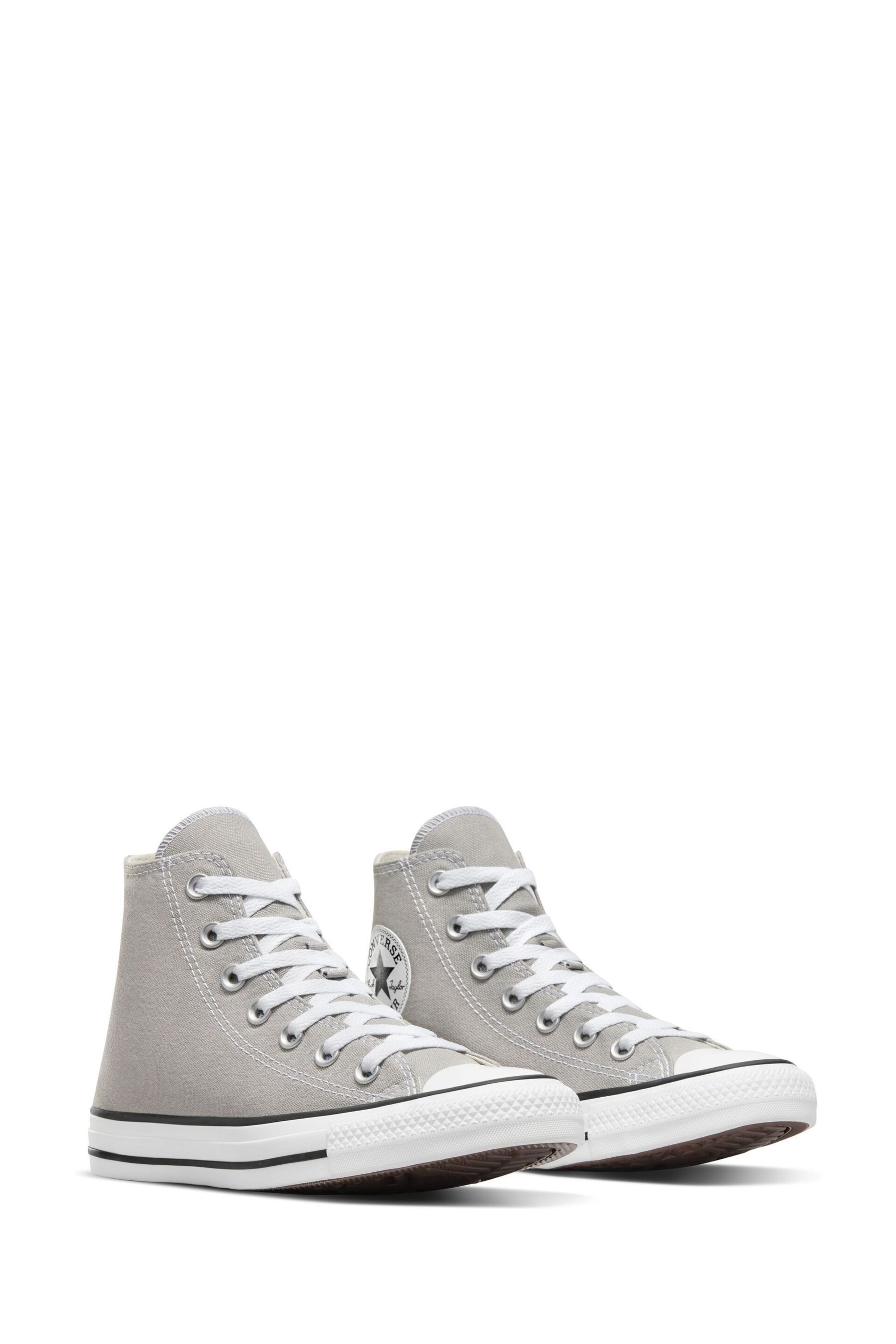 Converse Grey Chuck Taylor All Star Trainers - Image 3 of 7