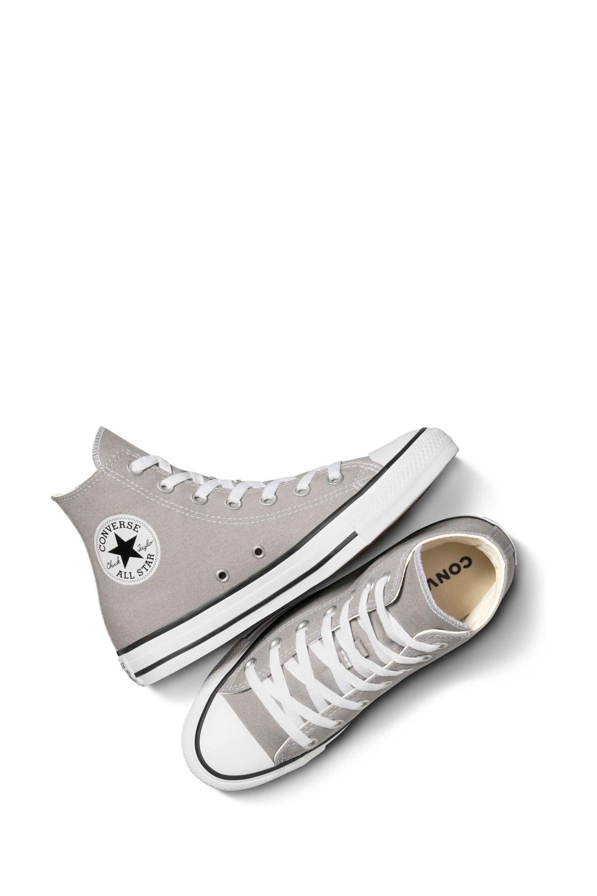 Converse Grey Chuck Taylor All Star Trainers - Image 5 of 7