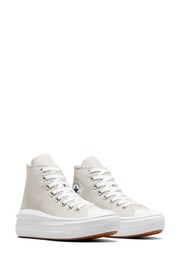 Converse Grey Chuck Taylor All Star Move High Top Trainers - Image 4 of 10