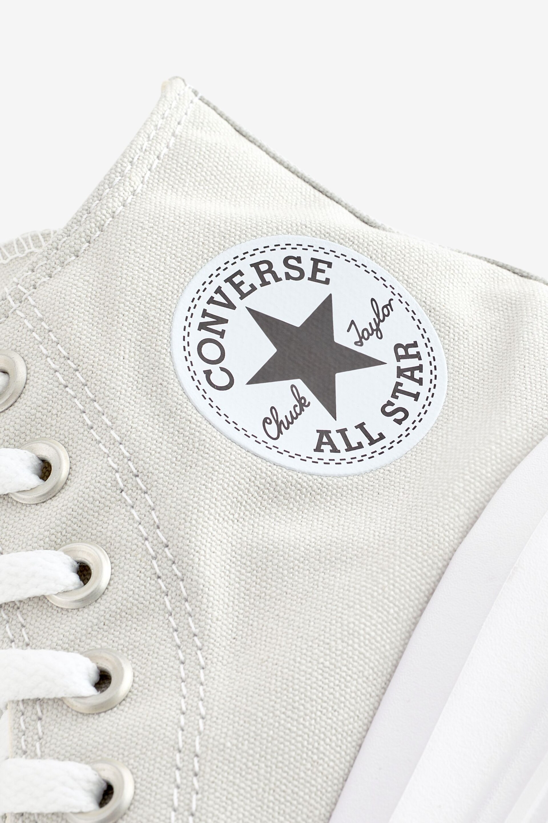 Converse Grey Chuck Taylor All Star Move High Top Trainers - Image 7 of 10