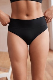 Black High Rise High Leg Forever Comfort Knickers - Image 1 of 5