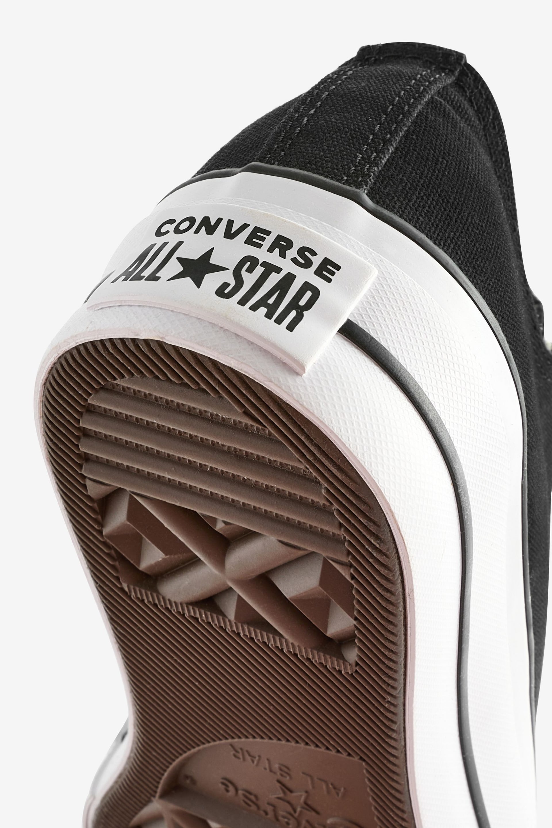 Converse Black Chuck Taylor All Star Lift Ox Trainers - Image 7 of 9