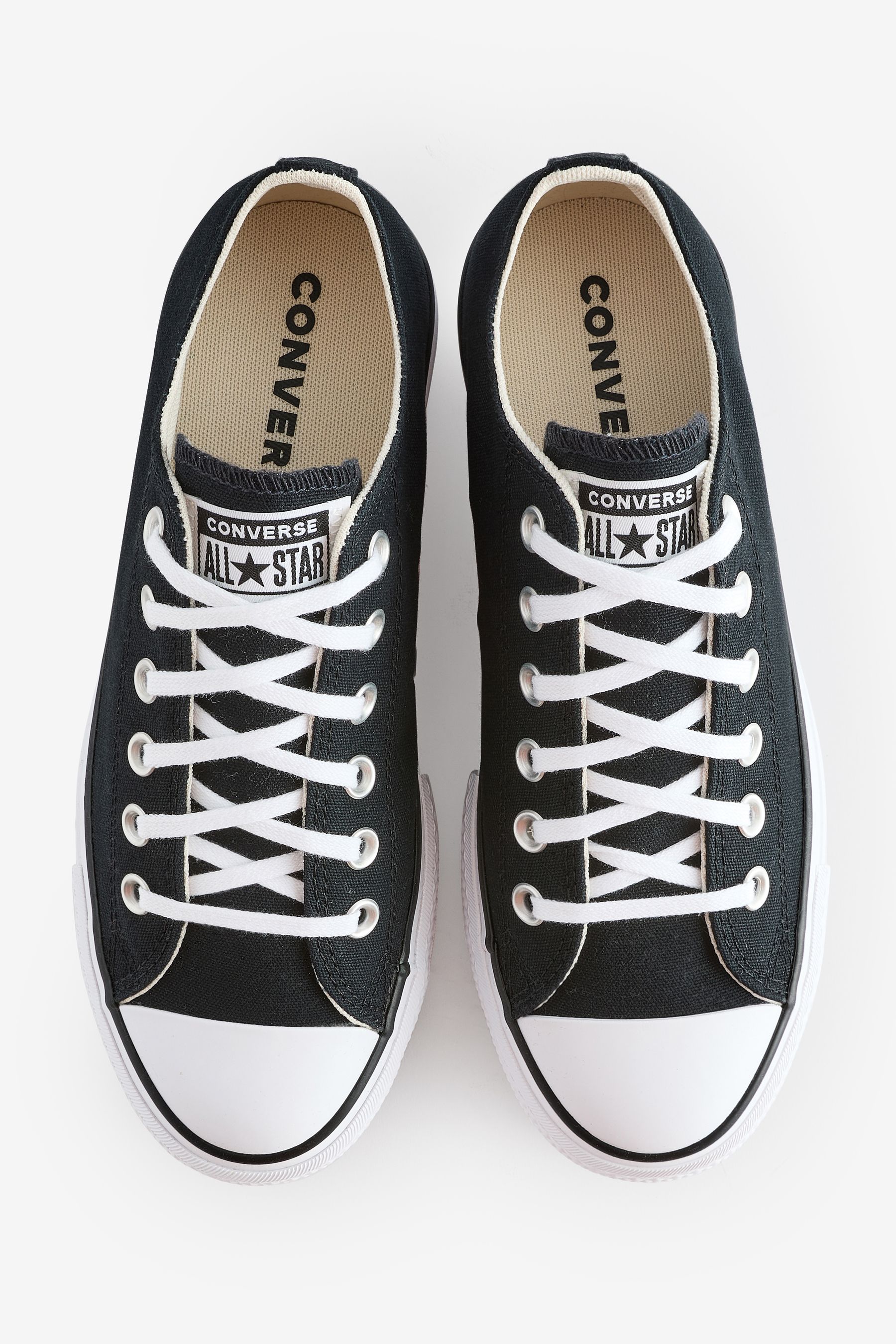 Buy Converse Black Wide Chuck Taylor All Star Lift Ox Trainers from Next USA