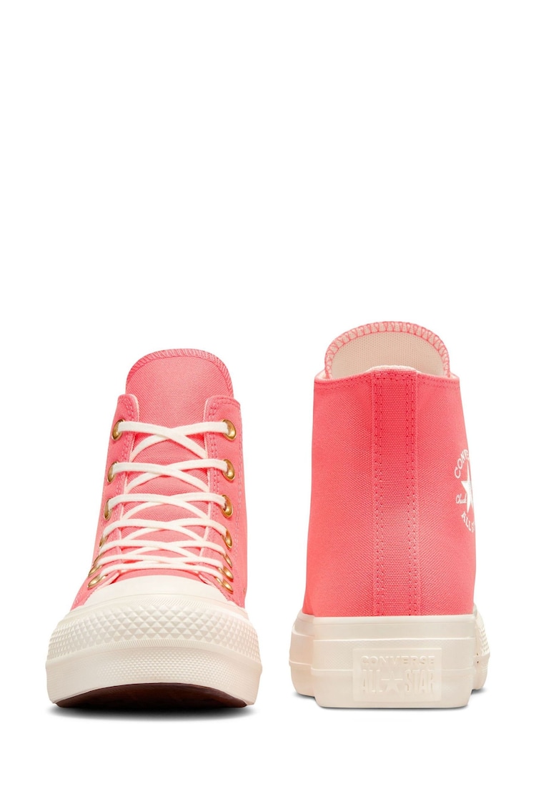 Converse Watermelon Pink Chuck Taylor All Star Lift Platform Lift High Top - Image 2 of 9