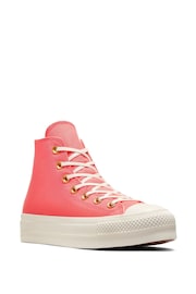 Converse Watermelon Pink Chuck Taylor All Star Lift Platform Lift High Top - Image 9 of 9