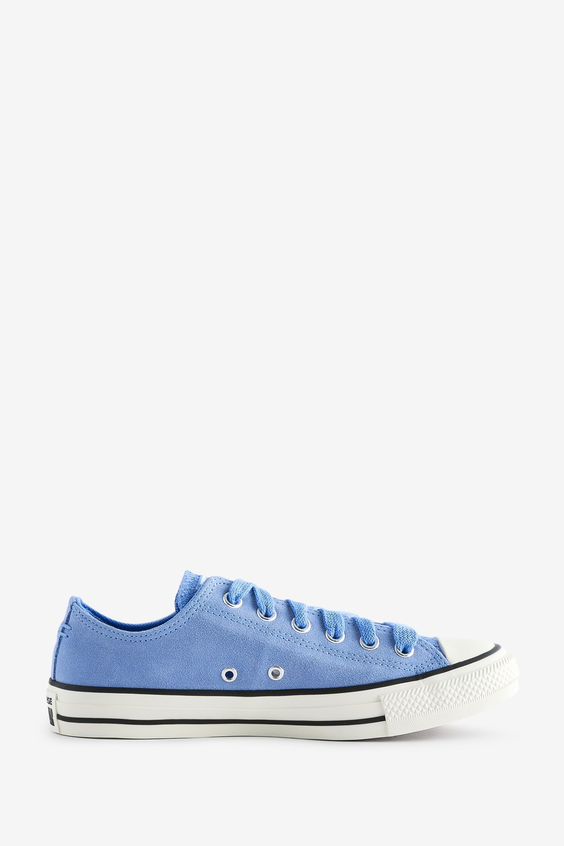 Converse Light Blue Chuck Taylor All Star Suede Ox Trainers - Image 1 of 9