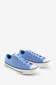 Converse Light Blue Chuck Taylor All Star Suede Ox Trainers - Image 3 of 9