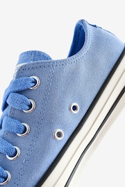 Converse Light Blue Chuck Taylor All Star Suede Ox Trainers - Image 8 of 9