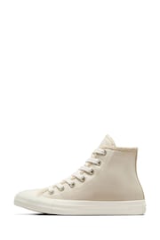 Converse Beige Chuck Taylor All Star High Top Trainers - Image 8 of 12