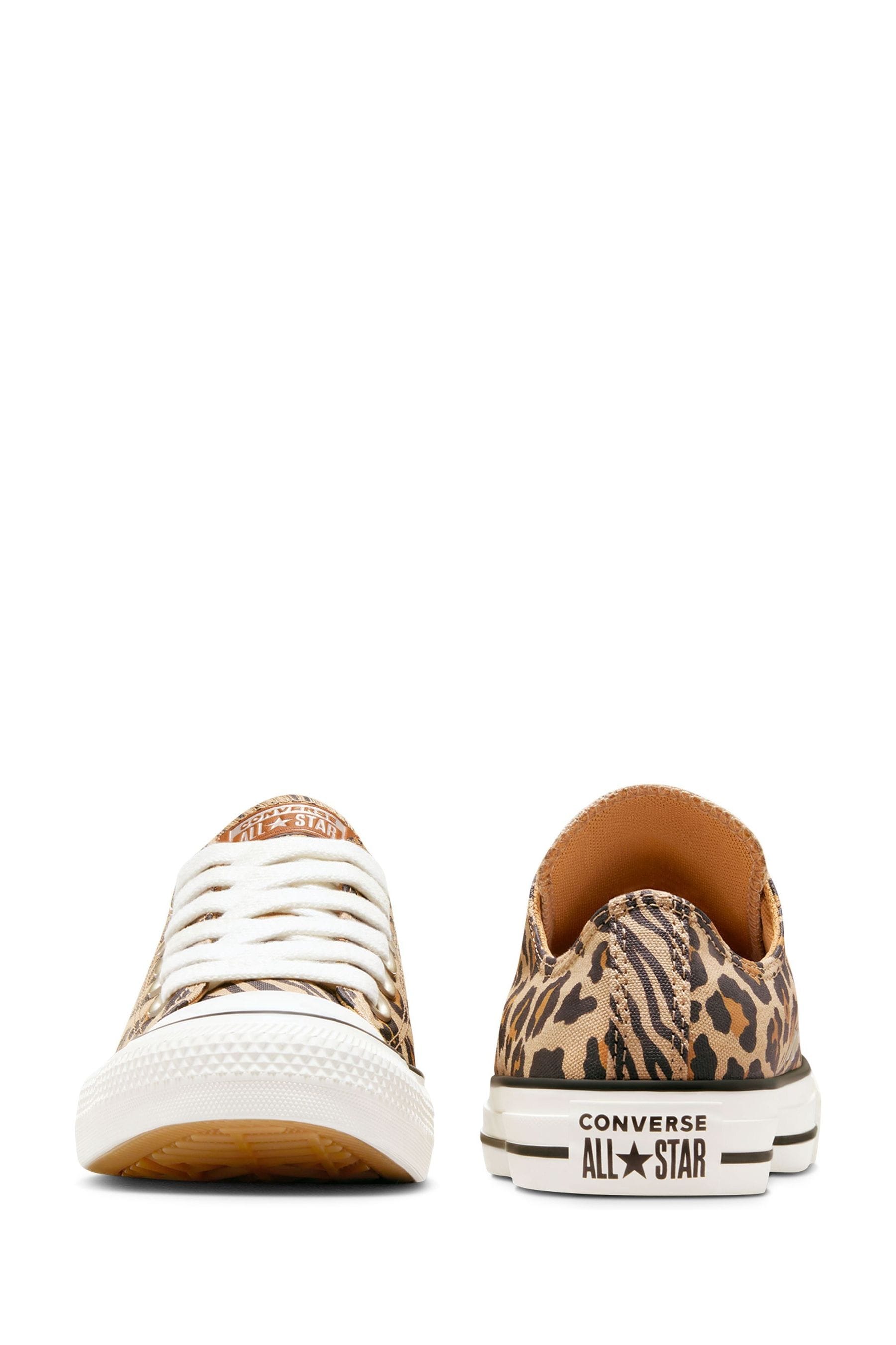 Buy Converse Black Chuck Taylor All Star Ox Leopard Animal Print Low Top Trainers from the Next UK online shop