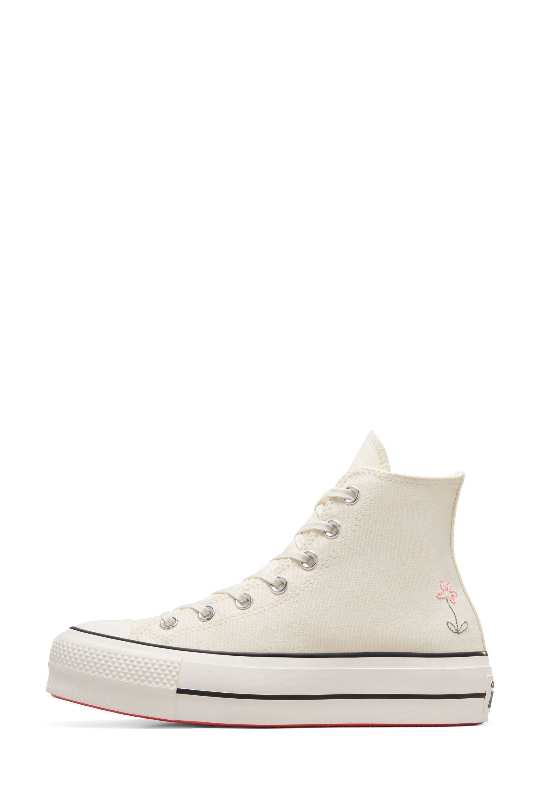 Cream converse high tops online